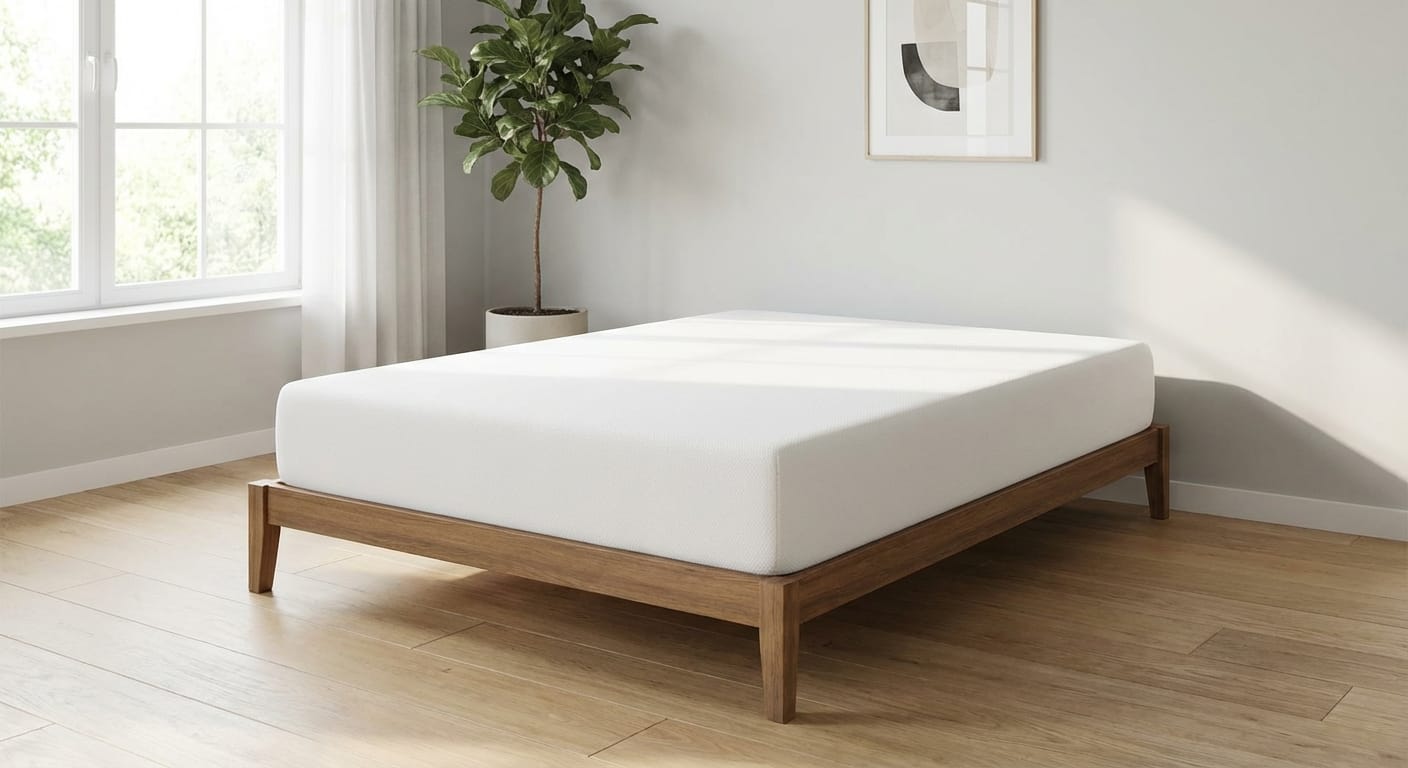 Matelas propre dans une chambre moderne lumineuse